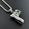 Vintage Stainless Steel High Heel Boot Necklace Punk Street Hip-hop, Stainless Steel Color