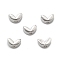 Brass Beads, Lead Free & Cadmium Free, Long-Lasting Plated, Leaf, Platinum, 3x5x2.8mm, Hole: 1mm