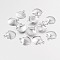 Shell 316 Surgical Stainless Steel Filigree Charms, Stainless Steel Color, 12x10x2mm, Hole: 1mm