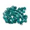 Natural White Jade Dyed Cabochons, Half Round, Teal, 4x2~2.5mm