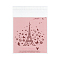 Rectangle OPP Cellophane Bags, Pink, 13.3~13.5x9.7~9.8cm, Unilateral Thickness: 0.035mm, Inner Measure: 10.4~10.6X9.7~9.8cm, about 95~100pcs/bag