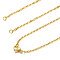 304 Stainless Steel Cable Chain Necklace Making, with Lobster Claw Clasps, Golden, 16.2 inch~16.5 inch(41.4~42cm), 2mm, Hole: 2.5mm