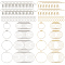 DELORIGIN 192pcs Earring Making Kit with Round Beading Hoop Earring Finding Stainless Steel Earring Finding Component Earring Hooks Jump Rings for DIY Jewelry Pendants Bracelets Necklaces Crafts