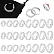 UNICRAFTALE 24pcs 8 Sizes Blank Core Finger Rings Stainless Steel Grooved Finger Ring Wide Band Round Empty Ring for Inlay Ring Jewelry Making Gift Size 5-14