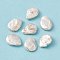 Baroque Natural Keshi Pearl Beads, Teardrop, Seashell Color, 18~19x14~15x5~6mm, Hole: 0.8mm