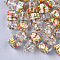 Glass Bottle Pendants, with Resin & Polymer Clay & Iron Findings, Apple, Platinum, Colorful, 28~29x15mm, Hole: 2mm