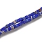 Synthesis Imperial Jasper Beads Strands, Dyed, Cube, Blue, 2~2.5x2.5~3.5x2.5~3mm, Hole: 0.4mm, about 157~165pcs/strand, 14.96~15.75''(38~40cm)