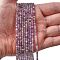 Natural Amethyst Beads Strands, Faceted, Rondelle, 3x2mm, Hole: 0.6mm, about 190pcs/strand, 15.08''(38.3cm)