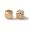 Brass Beads, Long-Lasting Plated, Cube, Real 18K Gold Plated, 3x3x3mm, Hole: 1.8mm