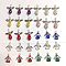 SUNNYCLUE 1 Box 30Pcs Angel Beads Guardian Angel Charms Bulk Beading Fairy Charm Wing Bead Love Heart Faceted Glass Beads Christmas Angel Charms for jewellery Making Charm Party Favor Gift DIY Craft