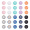 arricraft 40 Pcs 20mm Resin Rhinestone Beads, 10 Color Berry Bead Round Pave Disco Ball Beads with Sequins Bubblegum Beads Crystal Loose Beads Focal Beads for Bracelet Jewelry Making