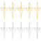 20Pcs 2 Colors 304 Stainless Steel Big Pendants, Sword Charms, Mixed Color, 50x23x1mm, Hole: 1.6~1.8mm, 10pcs/color