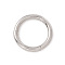 Non-Tarnish 304 Stainless Steel Twister Clasps, Ring, Stainless Steel Color, 8x1mm, Inner Diameter: 6mm