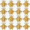 Alloy Pendant, Bee, Golden, 20.5x20x3mm, Hole: 1.8mm, 50pcs/box