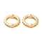 Brass Micro Pave Clear Cubic Zirconia Bead Frame, Round Ring, Cadmium Free & Nickel Free & Lead Free, Real 18K Gold Plated, 10x1.5~2mm, Hole: 1mm, Inner diameter: 6.5mm