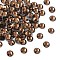 Preciosa® Crystal Hotfix Flatback Stones, Czech Crystal, Round(438 11 612 Chaton Rose VIVA 12 ®), 10220 Smoked Topaz, SS6(1.9~2.1mm)