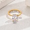 Elegant European and American Copper Zircon Oval Dove Egg Ring.