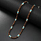 Retro Men's Coconut & Synthetic Turquoise & Shell Heishi Beaded Necklaces, Surf Vacation Necklaces, Turquoise