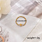 Stainless Steel Classic Roman Numeral Rings, Timeless and Fashionable, Golden, Inner Diameter: 16~19mm
