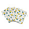 Polycotton(Polyester Cotton) Packing Pouches Drawstring Bags, with Pineapple Printed, Colorful, 18x13cm