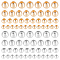 PH PandaHall 280pcs 14k Gold Spacer Beads, 3/4/5/6mm Smooth Round Beads Brass Loose Beads Seamless Spacer Metal Beads for Stackable Necklace DIY Bracelet Jewelry Making Craft, Gold & Silver