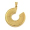 Ion Plating(IP) 304 Stainless Steel Pendants, C-shape Charm, Golden, 28x26x2.5mm, Hole:  5x3mm