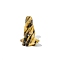 Natural Leopard Skin Jasper Sculpture Display Decorations, for Home Office Desk, Goddess Gaia, 37mm