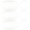 Brass Linking Rings, Silver, 30x0.7~1mm
