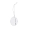 Paper Price Tags, with Elastic Cord, Oval, WhiteSmoke, 8.3~8.9cm, Oval: 31x24x0.3mm