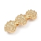 Alloy with Iron Clip Hair Barrettes, Hair Accessories for Women Girls,  Golden, Shell Shape, 25x74x17mm