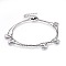Tarnish Resistant 304 Stainless Steel Multi-strand Bracelets, with Lobster Claw Clasps and Cable Chains, Anchor, Stainless Steel Color, 7-1/2 inch(19cm)