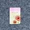 100Pcs Paper Jewelry Display Cards for Earrings Necklaces Display, Rectangle, Flower, 9x6cm