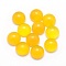 Natural Yellow Agate Cabochons, Half Round, 6x3~3.5mm