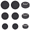 SUNNYCLUE 24Pcs 3 Sizes Brooches Base Wood Cabochon Blanks Bulk Black Natural Basic Wooden Round Tray Lapel Brooch Cabochons Settings with Stainless Steel Safety Pins for Jewelry Making DIY Crafts