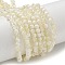 Crackle Glass Beads Strands, Rondelle, PapayaWhip, 4.5mm, Hole: 0.7mm, about 208~217pcs/strand, 299.21''(760cm)