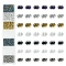35G 7 Colors Opaque Glass Seed Beads, Peanut, Mixed Color, 3.5~4x2~2.5x2~2.3mm, Hole: 0.8mm, about 5g/color