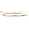 Bohemian Style Glass Beads Braided Bead Bracelets for Women, Column, Mixed Color