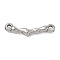 304 Stainless Steel Links Connector Charms, Branch, Non-Tarnish, Stainless Steel Color, 26x8x3.5mm, Hole: 1.8mm & 2mm