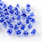 Handmade Luminous Lampwork Beads, Round, Blue, 12mm, Hole: 2mm