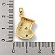Рождественские латунные подвески с микропаве из фианита KK-H468-02B-02G-3