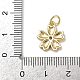 Латунные микро проложить кубического циркония подвески KK-D424-26G-4