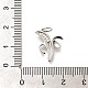 Латунные микропаве прозрачные подвески с фианитом KK-L225-004P-02-3
