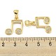Латунные микропаве прозрачные подвески с фианитом ZIRC-P115-06G-3