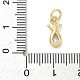 Подвески-капли и короны из латуни с микропаве из кубических цирконий KK-K368-57G-3