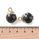 Стеклянные круглые подвески GLAA-P063-01G-12-3