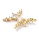 Подвески из латуни с прозрачным фианитом KK-Q789-09G-2