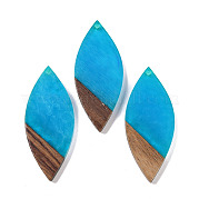 Большие подвески из смолы и дерева WOOD-F015-12G