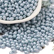 Выпечка расписных стеклянных бусин SEED-C004-04H