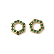 Кабошоны из стразов из нержавеющей стали 304 STAS-A057-04G-B01