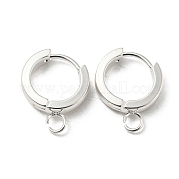 201 фурнитура для сережек-колец Huggie Hoop из нержавеющей стали STAS-A167-01M-S